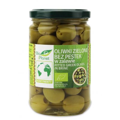 Oliwki Zielone bez Pestek w Zalewie BIO 280g (150g) Bio Planet - 5903900368056.jpg