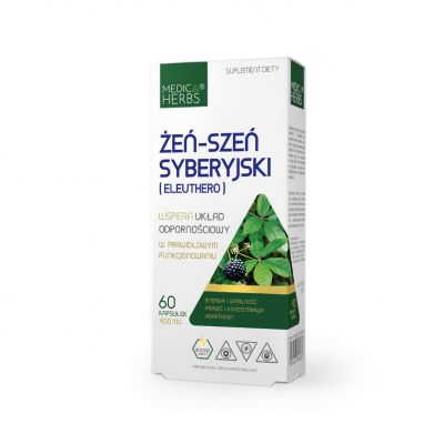 Żeń-szeń Syberyjski 400 mg 60 kaps. Medica Herbs - 5903968202132.jpg