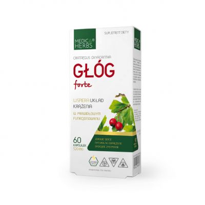 Głóg Forte 60 kaps. Medica Herbs - 5903968202309.jpg