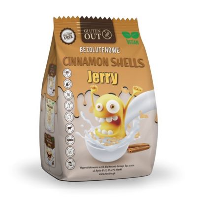 Muszelki Zbożowe Cynamonowe Bezglutenowe 375g Jerry Gluten Out - 5904954645438.jpg