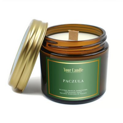 Świeca Sojowa Zapachowa z Drewnianym Knotem Paczula 120ml Your Candle - 5906293639277.jpg