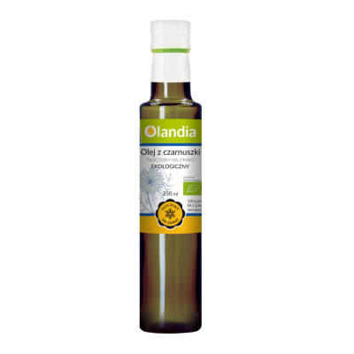 Olej z Czarnuszki Tłoczony na Zimno BIO 250ml Olandia - 5906660190394.jpg