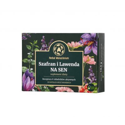 Szafran i Lawenda na Sen 30 kapsułek Herbal Monasterium - 5906874431412.jpg