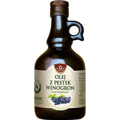 Olej z pestek winogron 500ml Oleofarm  - 5907078675145.jpg
