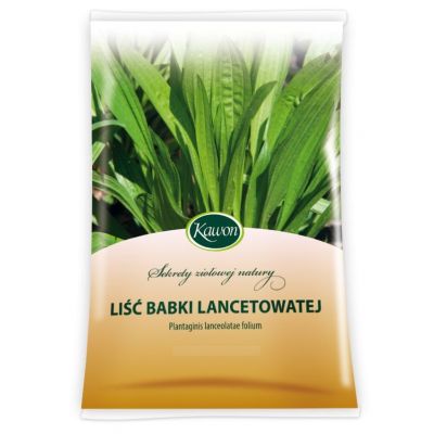Babka lancetowata liść środek spożywczy 50g Kawon  - 5907520304029.jpg