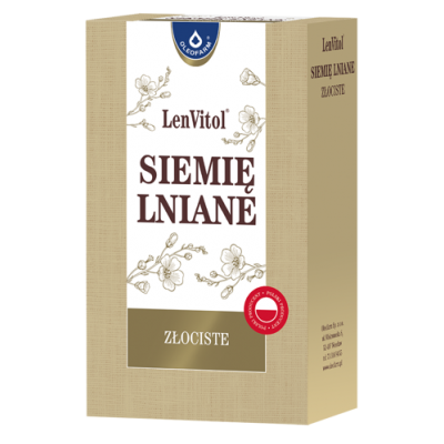 Siemię lniane złociste 250g Oleofarm  - 5907559279169.jpg