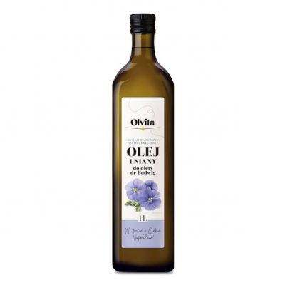Olej lniany dr Budwig 1000ml Olvita - 5907591923013.jpg