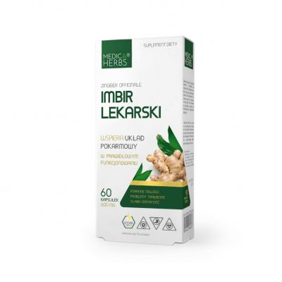 Imbir Lekarski 60 kaps. Medica Herbs - 5907622656118.jpg