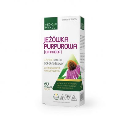 Jeżówka Purpurowa (Echinacea) 60 kaps. Medica Herbs - 5907622656897.jpg