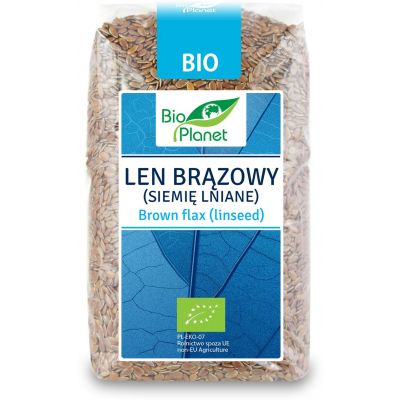 Len Brązowy - Siemię Lniane BIO 400g Bio Planet - 5907814661005.jpg