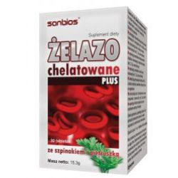 Sanbios Żelazo Chelatowane 30 tabl. - 5908230845444.jpg