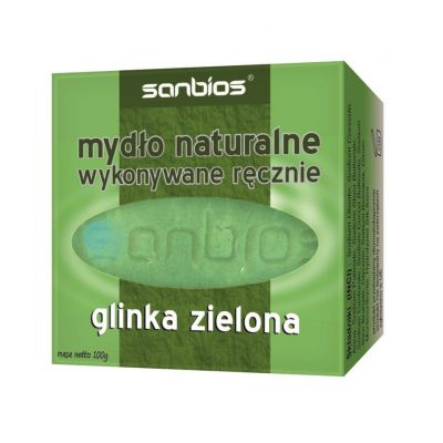 Mydło glinka zielona 100g Sanbios - 5908230845581.jpg