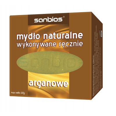 Mydło arganowe 100g Sanbios  - 5908230845710.jpg