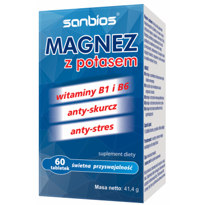Magnez z potasem 60 tabl. Sanbios - 5908230845772.jpg