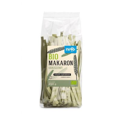 Makaron (Orkiszowy Szpinakowy) Wstążki BIO 250g Niro - 5908259954172.jpg