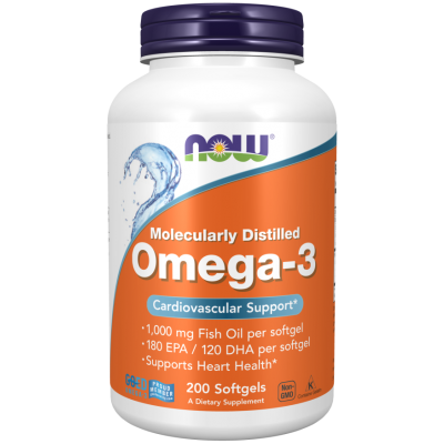 Omega-3 1000mg 200 kapsułek Now Foods  - 733739016522.jpg