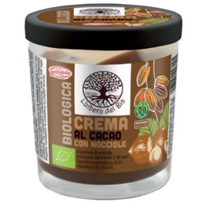 Krem czekoladowy z orzechami laskowymi wegański BIO 200g Gandola - 8008940231005.jpg