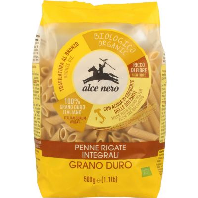 Makaron (Semolinowy Razowy) Penne BIO 500g Alce Nero - 8009004100039.jpg