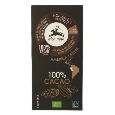 Tabliczka Gorzka 100% Kakao BIO 50g Alce Nero - 8009004811812.jpg