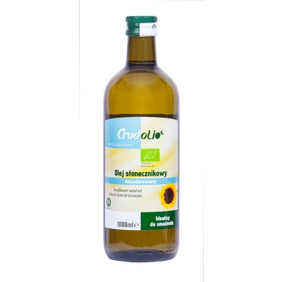 Olej słonecznikowy do smażenia BIO 1 l Crudolio - 8052440156221.jpg