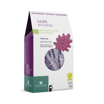 Wodorosty Nori suszone płatki BIO 25g Porto Muinos  - 8437001476848.jpg