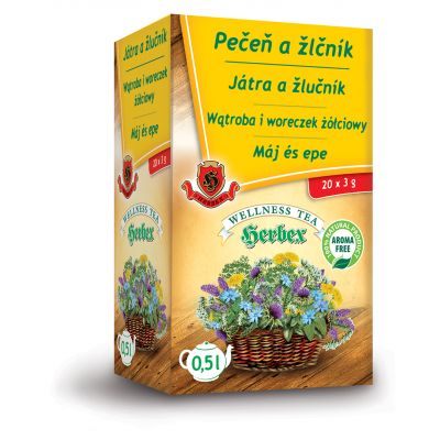 Herbata Wątroba i woreczek żółciowy 20 saszetek po 3g Herbex  - 8586004531464.jpg