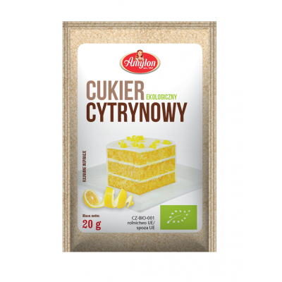 Cukier Cytrynowy BIO 20g Amylon  - 8594006668187.jpg