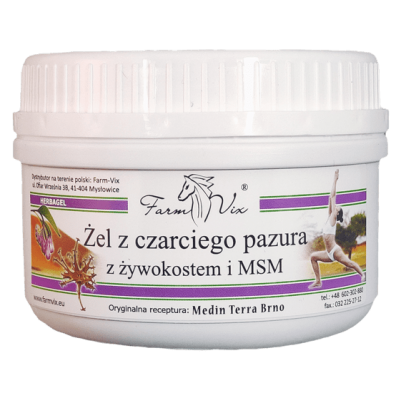 Żel z Czarciego Pazura z Żywokostem i MSM 350g Farm-Vix  - 8594015705439.jpg