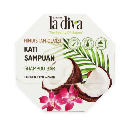 Szampon do włosów w kostce Kokos 100g La Diva - 8699266393524.jpg