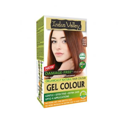 Żelowa farba do włosów ŚREDNI MIEDZIANY BLOND 8.40 Indus Valley - 8904061201357.jpg